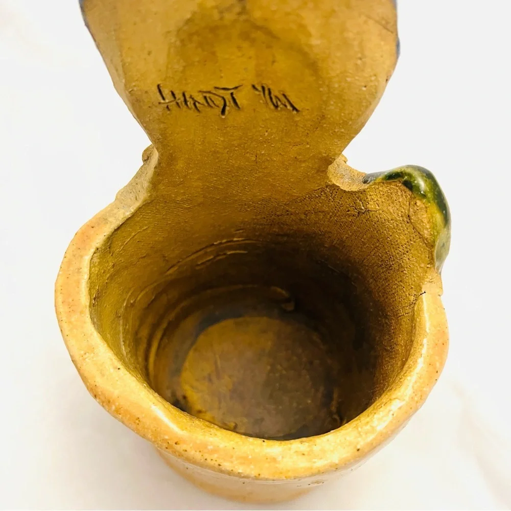 Max Hindt California Pottery, Duck/Chicken Planter, Utensil Holder, VTG EUC